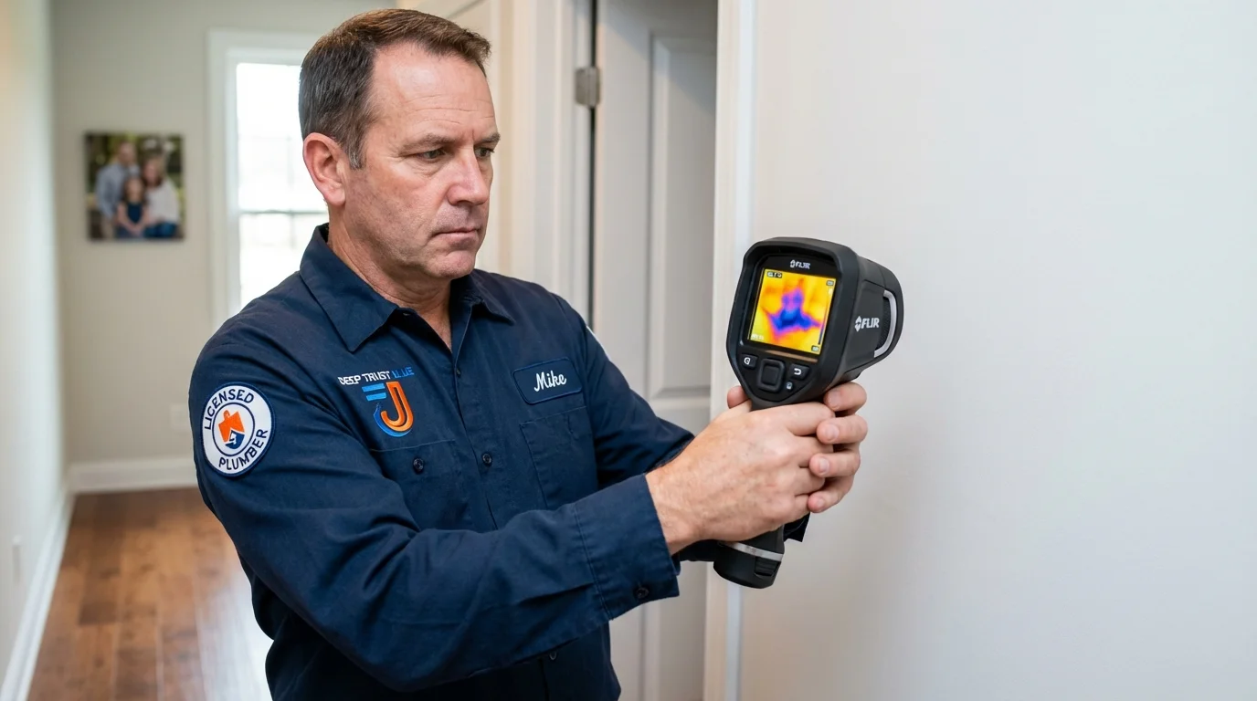 Thermal imaging leak detection by Johns Plumbing LLC in Methuen